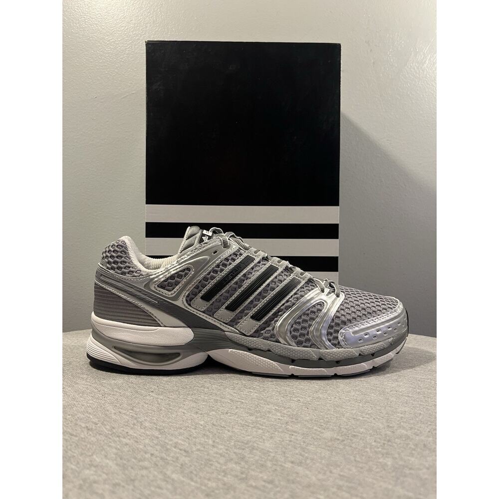 Adidas Adistar Control 5 Grey Silver Metallic Running Sneakers Men's 11 - JQ4165 - Picture 2 of 12